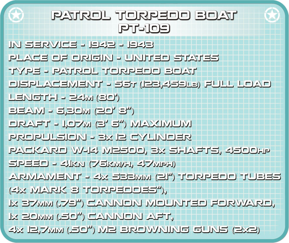Cobi 4825 Patrol Torpedo Boat PT109